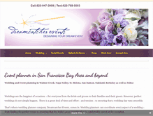 Tablet Screenshot of dreamcatcherevents.com